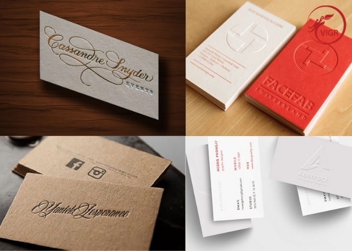 In Card Visit dập nổi – dập chìm giá rẻ tại TP.HCM không giới hạn số lượng