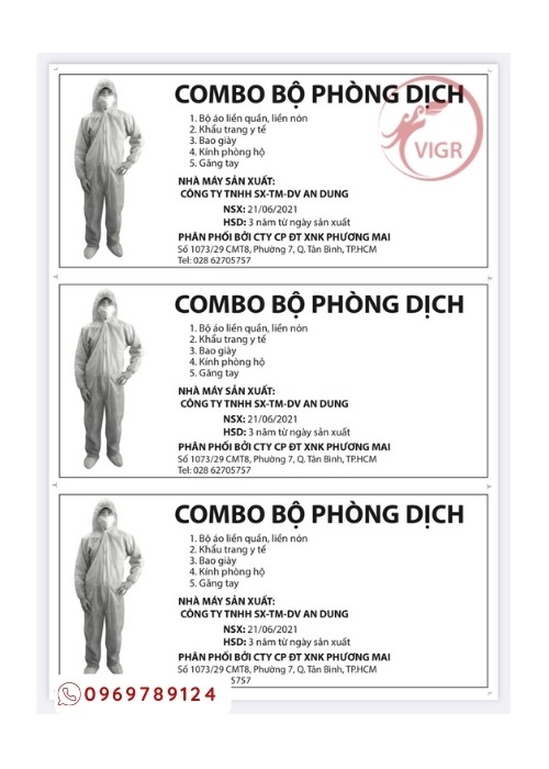 in tem nhãn đồ bảo hộ y tế giá rẻ lấy liền tại tphcm