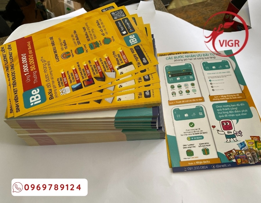 in tờ rơi số lượng ít giá rẻ lấy liền tại tphcm