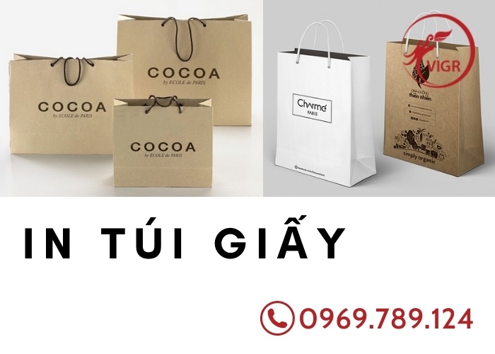 in túi giấy kraft số lượng ít quận 10